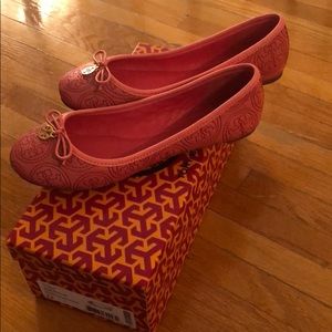 Brand new pink Tory Burch flats